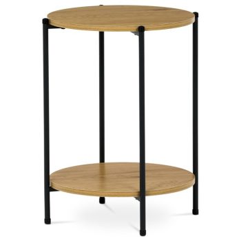 Masă de cafea / masă auxiliară, MDF, culoare stejar