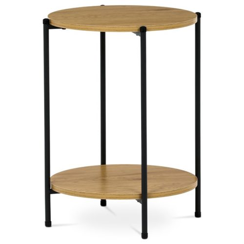 Masă de cafea / masă auxiliară, MDF, culoare stejar