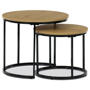   Masă de cafea 53×53×46 cm, MDF, stejar sălbatic. CT-G1145 OAK