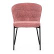 Scaun de dining cu tapițerie bouclé roz. CT‑W1077 PINK2