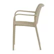 Scaun de grădină bej din plastic. CT-X7029 CAP