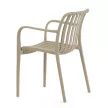 Scaun de grădină bej din plastic. CT-X7029 CAP