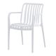 Scaun de grădină din plastic alb. CT-X7029 WT