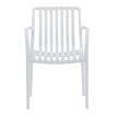 Scaun de grădină din plastic alb. CT-X7029 WT