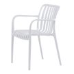 Scaun de grădină din plastic alb. CT-X7029 WT