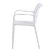 Scaun de grădină din plastic alb. CT-X7029 WT
