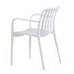 Scaun de grădină din plastic alb. CT-X7029 WT