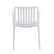 Scaun de grădină din plastic alb. CT-X7029 WT