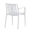Scaun de grădină din plastic alb. CT-X7029 WT
