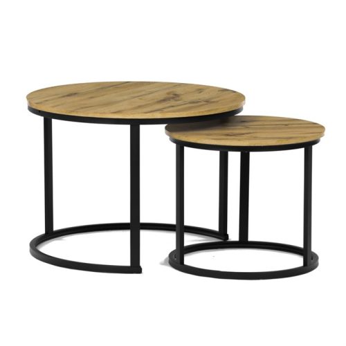 Masă de cafea 70×70 cm, MDF, stejar sălbatic. CT-X7122 OAK