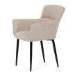 Scaun de dining din material textil bej. DCH-J2159 CRM2