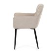 Scaun de dining din material textil bej. DCH-J2159 CRM2