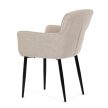 Scaun de dining din material textil bej. DCH-J2159 CRM2