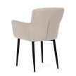 Scaun de dining din material textil bej. DCH-J2159 CRM2