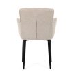 Scaun de dining din material textil bej. DCH-J2159 CRM2