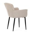 Scaun de dining din material textil bej. DCH-J2159 CRM2