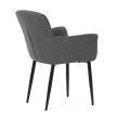 Scaun de dining stofă gri. DCH-J2159 GREY2