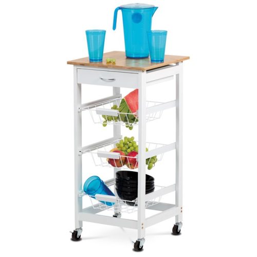 Raft din MDF alb cu polițe. DR-043