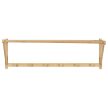 Cuier de perete cu o poliță pentru pălării, bambus, culoare natur, DR-B004 NAT
