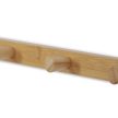 Cuier de perete cu două polițe pentru pălării, bambus, culoare natur, DR-B005 NAT