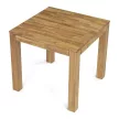 Masă de sufragerie din stejar masiv 80×80 cm. DS-H080 DUB