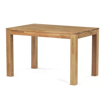 Masă de sufragerie din stejar masiv 120×80 cm. DS-H120 DUB