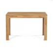 Masă de sufragerie din stejar masiv 120×80 cm. DS-H120 DUB