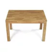 Masă de sufragerie din stejar masiv 120×80 cm. DS-H120 DUB