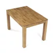 Masă de sufragerie din stejar masiv 120×80 cm. DS-H120 DUB