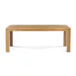 Masă de dining din stejar masiv 200x100 cm, DS-H200 DUB