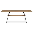 Masă de sufragerie din stejar masiv 200×100 cm. DS-M200 DUB