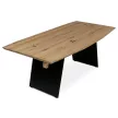 Masă de sufragerie din stejar masiv 200×100 cm. DS-M200 DUB