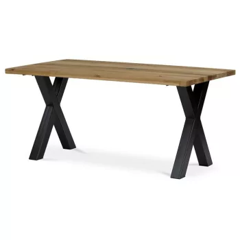 Masă de sufragerie din stejar masiv 160×90 cm. DS-X160 DUB