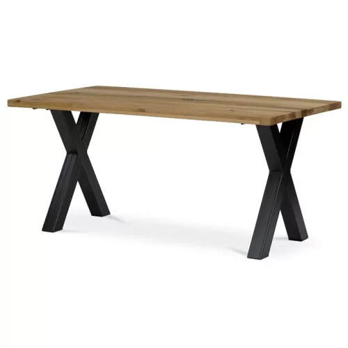 Masă de sufragerie din stejar masiv 160×90 cm. DS-X160 DUB
