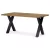 Masă de sufragerie din stejar masiv 160×90 cm. DS-X160 DUB