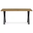 Masă de sufragerie din stejar masiv 160×90 cm. DS-X160 DUB