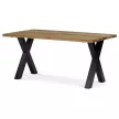 Masă de sufragerie din stejar masiv 160×90 cm. DS-X160 DUB