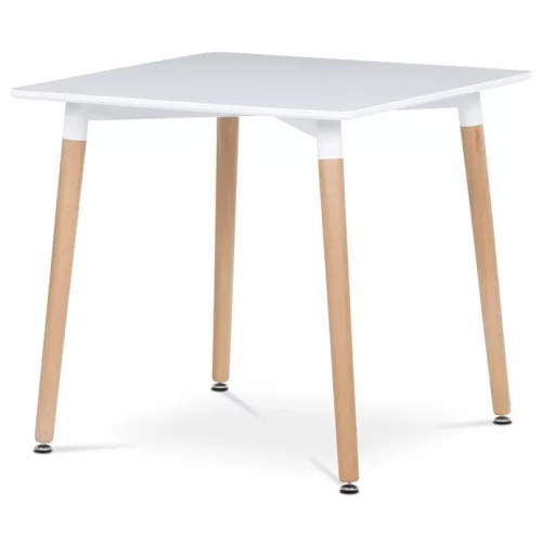 Masă de dining 80×80 cm, MDF, albă. DT-303 WT