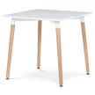 Masă de dining 80×80 cm, MDF, albă. DT-303 WT