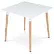 Masă de dining 80×80 cm, MDF, albă. DT-303 WT