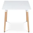 Masă de dining 80×80 cm, MDF, albă. DT-303 WT