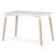 Masă de dining 120×80 cm, MDF, albă. DT-304 WT