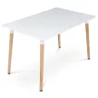 Masă de dining 120×80 cm, MDF, albă. DT-304 WT