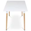 Masă de dining 120×80 cm, MDF, albă. DT-304 WT