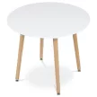 Masă de dining 90×90 cm, MDF, albă. DT-306 WT