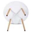 Masă de dining 90×90 cm, MDF, albă. DT-306 WT