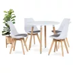 Masă de dining 90×90 cm, MDF, albă. DT-306 WT