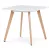 Masă de dining 80×80 cm, MDF, albă. DT-312 WT