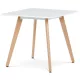 Masă de dining 80×80 cm, MDF, albă. DT-312 WT