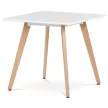 Masă de dining 80×80 cm, MDF, albă. DT-312 WT